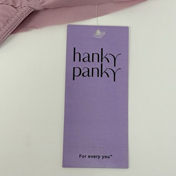 Hanky Panky BreatheSoft Natural Thong Womens Size Large Mauve Seamless Comfort - Picture 4 of 8